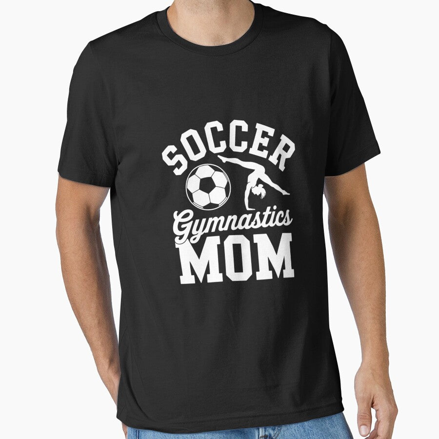 Soccer and Gymnastics Mom Soccer Player Gymnast Mom by lilLilaBatArt