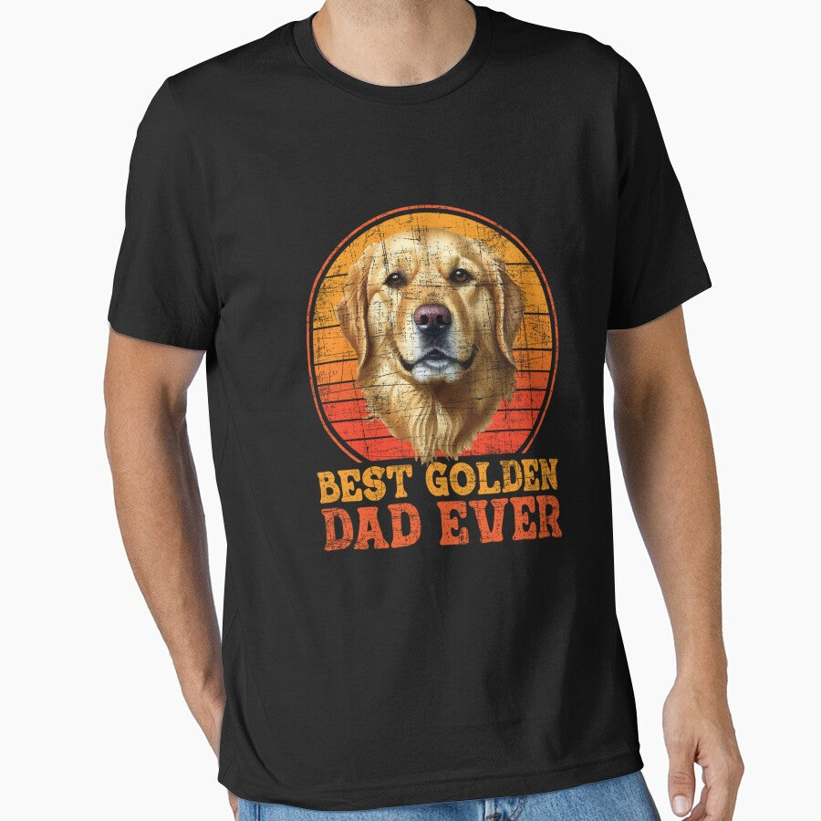 Best Golden Dad Ever by CleoJames T-Shirts, Hoodie, Sweatshirt | BlankRebels.com (Image 1)