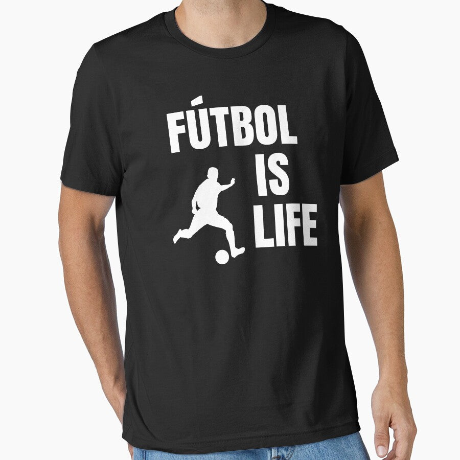 Futbol Is Life Soccer Lover Football Fan by Club7Studios T-Shirts, Hoodie, Sweatshirt | BlankRebels.com (Image 1)
