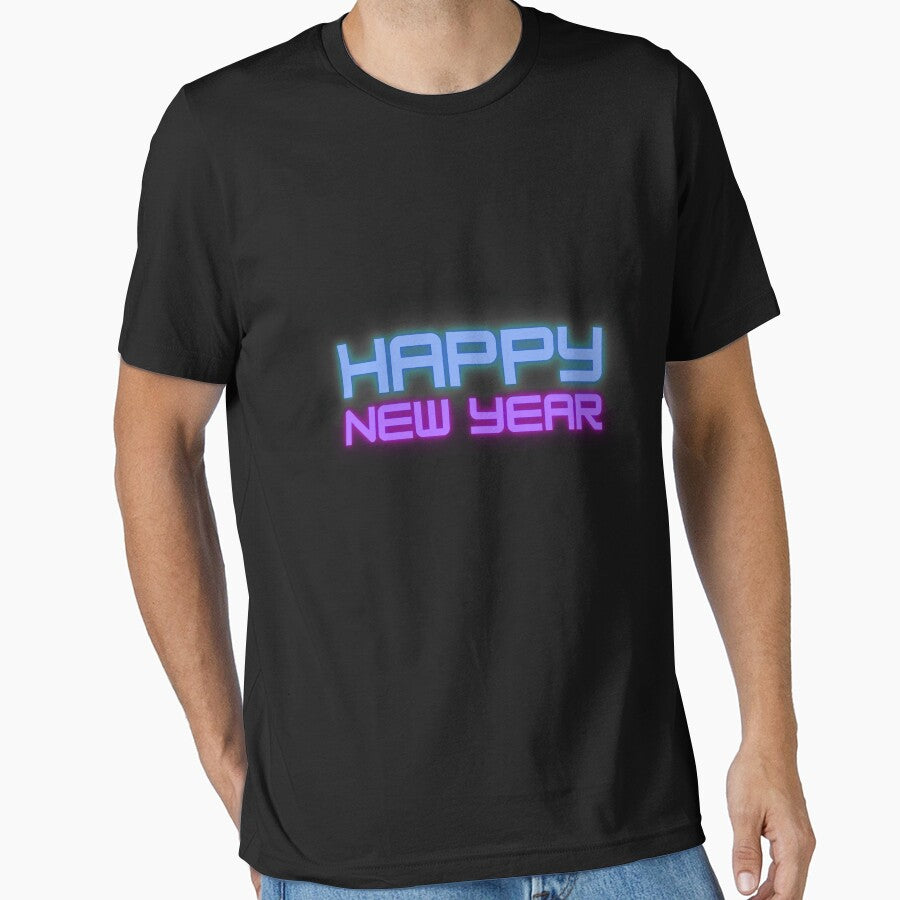 Happy New Year Neon Gamer Style by trendingatees T-Shirts, Hoodie, Sweatshirt | BlankRebels.com (Image 1)