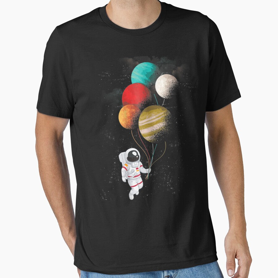 Astronaut Holding Planet Balloons - Astronaut holding planet balloons solar system space by NabShirts ⭐⭐⭐⭐⭐... (Image 1)