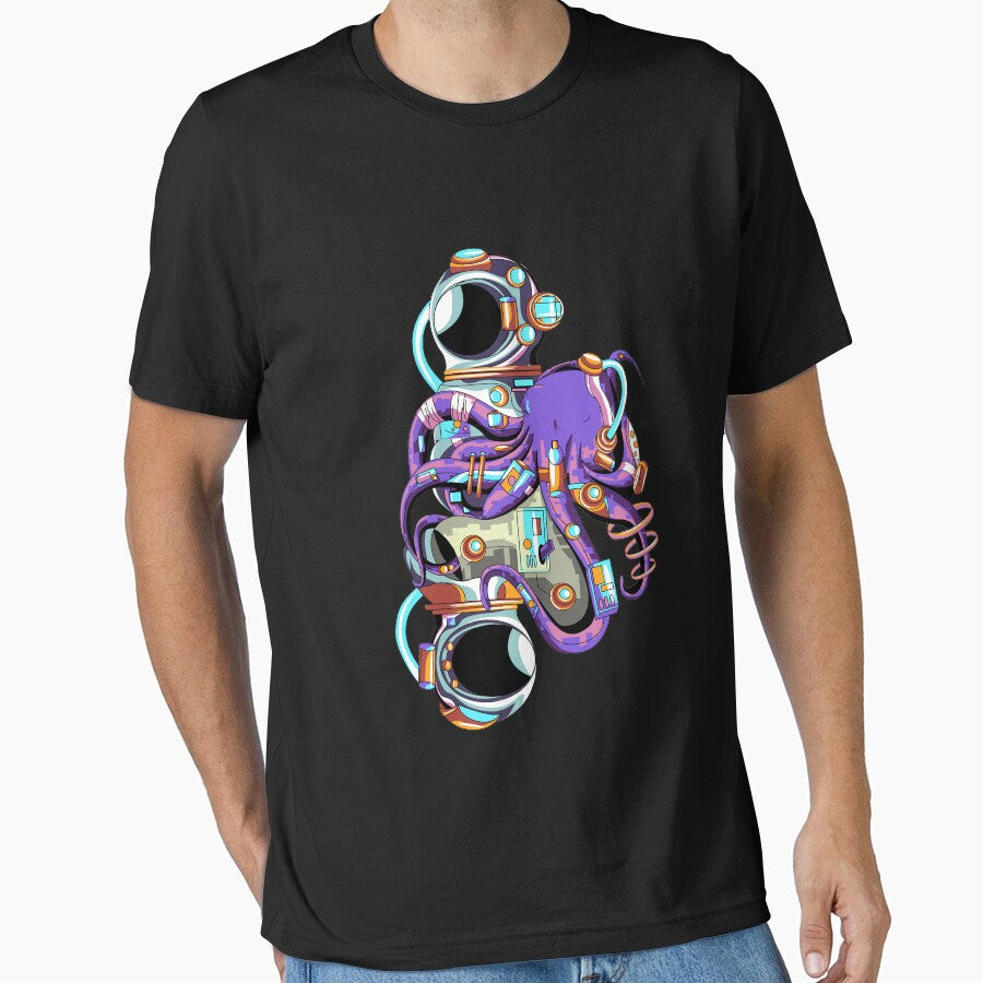 astronaut octopus by buzwin T-Shirts, Hoodie, Sweatshirt | BlankRebels.com (Image 1)