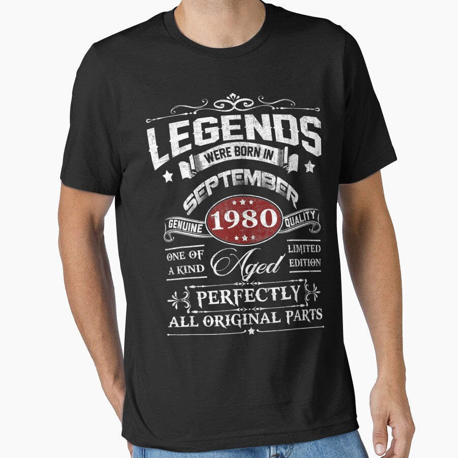 Legends Were Born In September 1980 Gift by LcRushop T-Shirts, Hoodie, Sweatshirt | BlankRebels.com (Image 1)