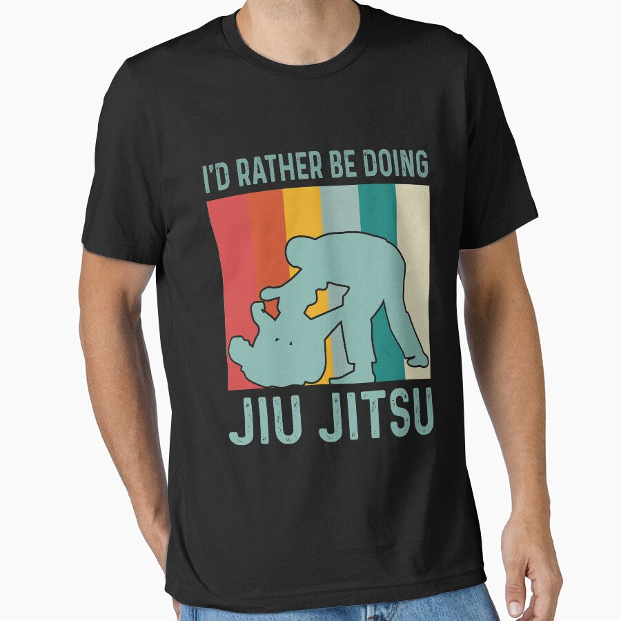 I'D RATHER BE JIU JITSU by HarleyGarner T-Shirts, Hoodie, Sweatshirt | BlankRebels.com (Image 1)