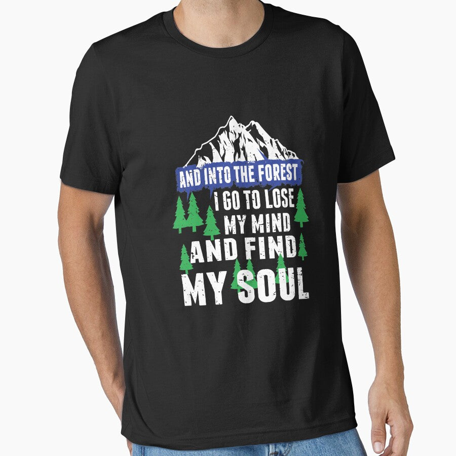 Cool Camping Hiking Gift Into The Forest I Go Campfire Camping Gift- Funny Camping Shirt ,Camping Tees, Camp T... (Image 1)