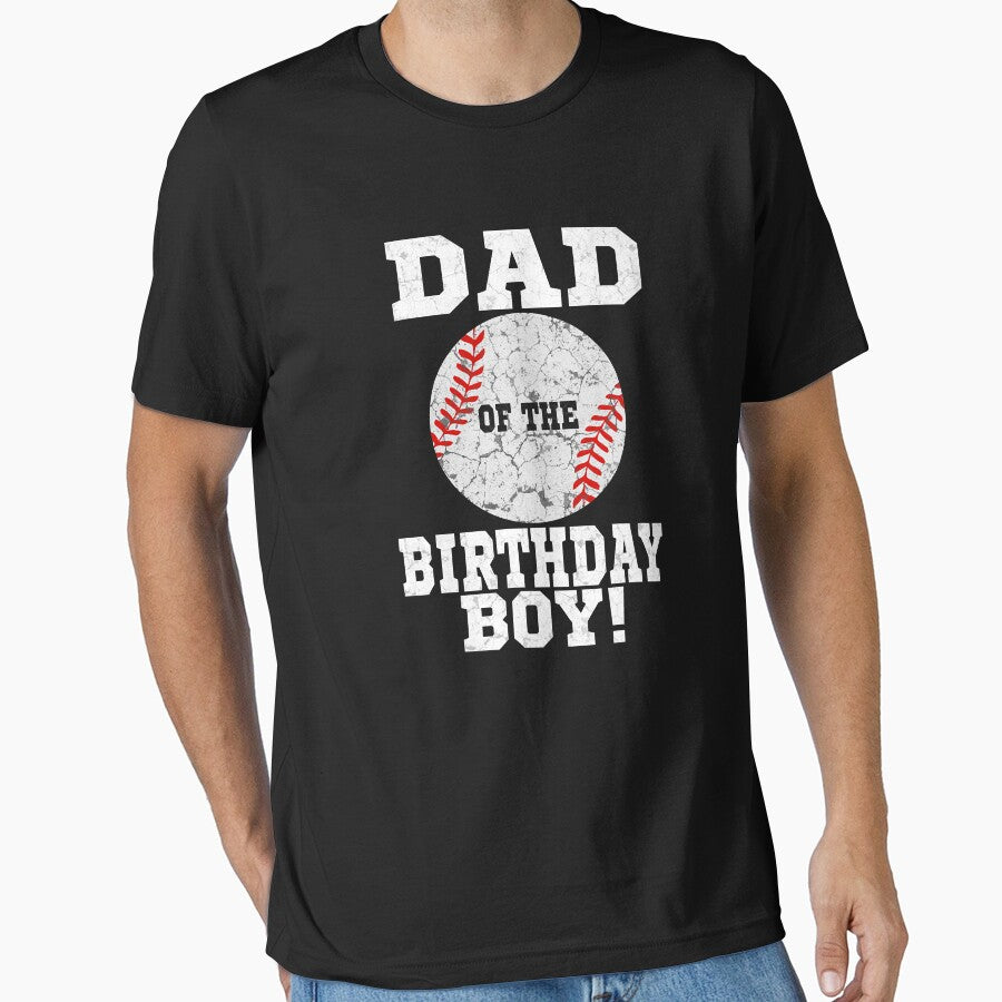 Dad Of The Birthday Boy Baseball Lover Vintage Retro by MichelSorour T-Shirts, Hoodie, Sweatshirt | BlankRebels.com (Image 1)