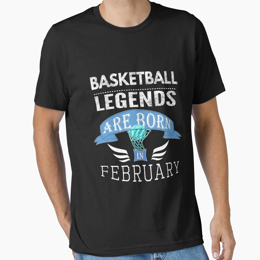 Basketball legends are born in February Boys by LGamble12345 T-Shirts, Hoodie, Sweatshirt | BlankRebels.com (Image 1)