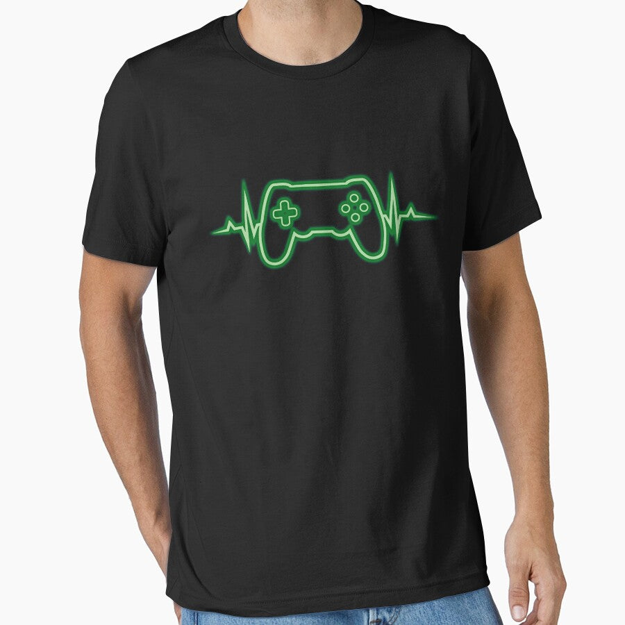 Gamer Heartbeat Video Games Graphic For Video Game Lover by ACHRAF877
