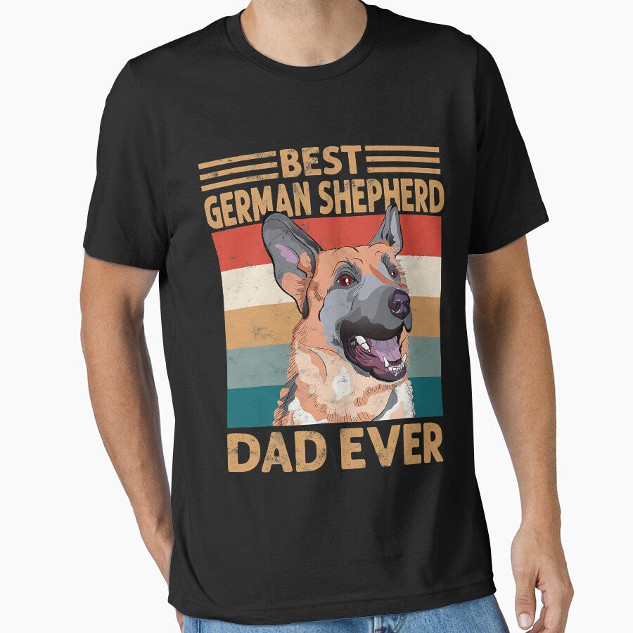 best german shepherd dad ever vintage shepherd dad by EmilyPippin T-Shirts, Hoodie, Sweatshirt | BlankRebels.com (Image 1)