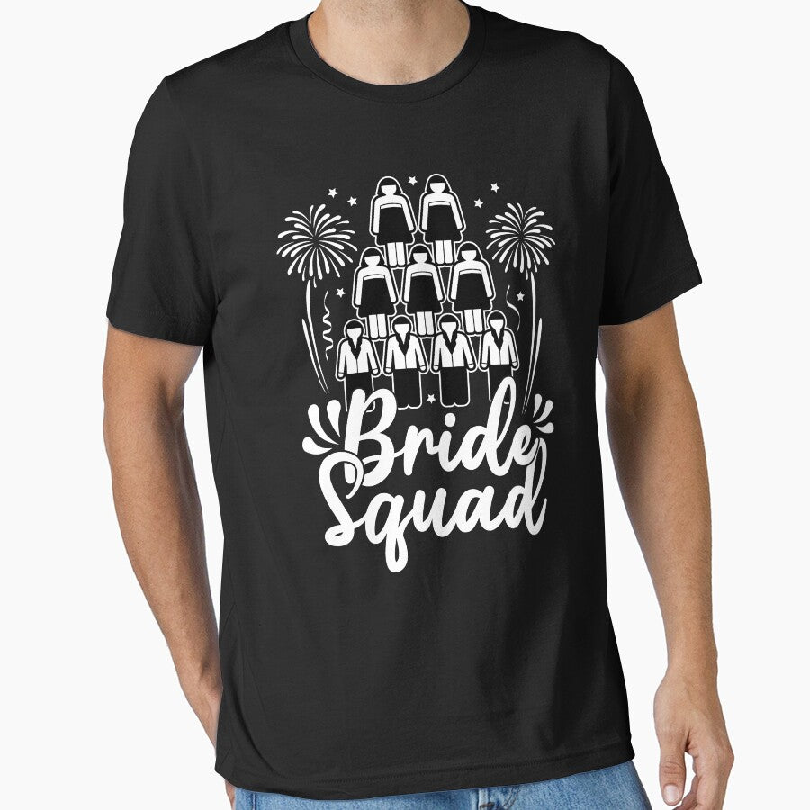 Bride Squad Bridal Cheering Party Matching Group by GravitiTees T-Shirts, Hoodie, Sweatshirt | BlankRebels.com (Image 1)