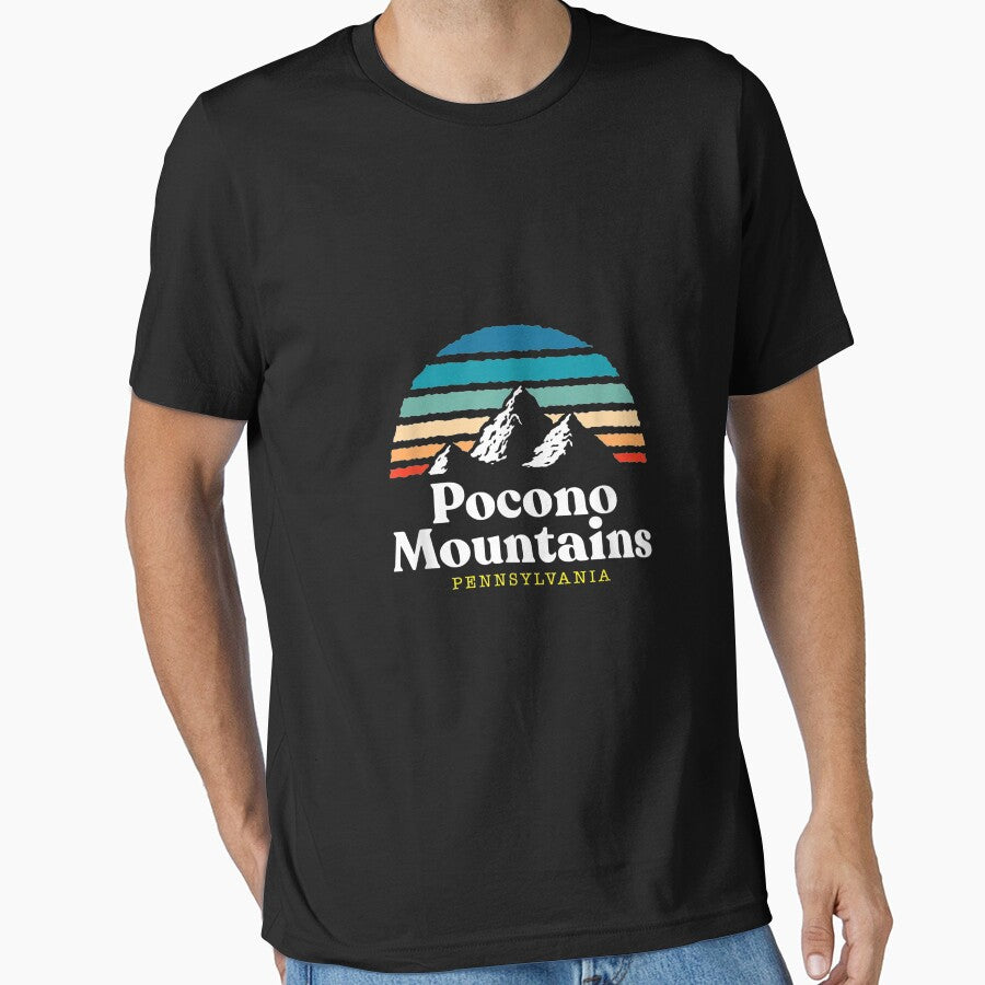 Pocono Mountains, Pennsylvania USA Ski Resort 1980s Retro by Quinn5Rosea T-Shirts, Hoodie, Sweatshirt (Image 1)