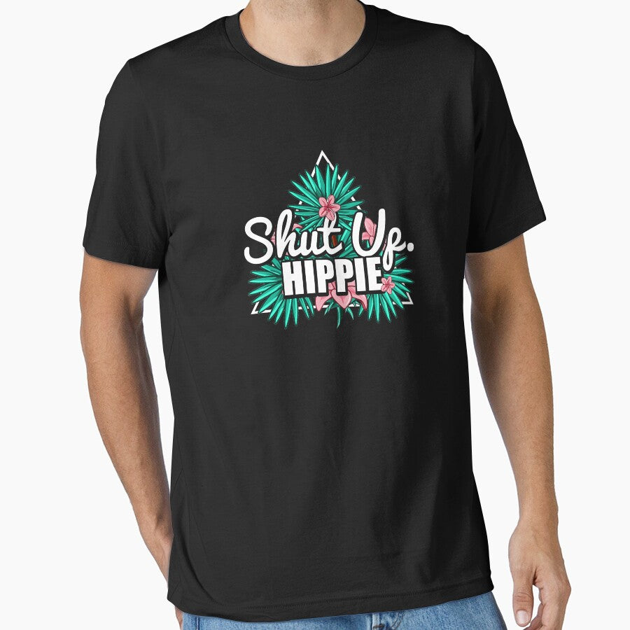 Cute & Funny Shut Up Hippie Anti Hipster by perfectpresents T-Shirts, Hoodie, Sweatshirt | BlankRebels.com (Image 1)