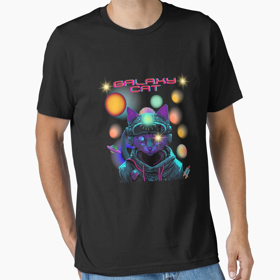 Galaxy Cat - Funny Space Cat T-Shirt by GorinART Hoodie, Sweatshirt | BlankRebels.com (Image 1)