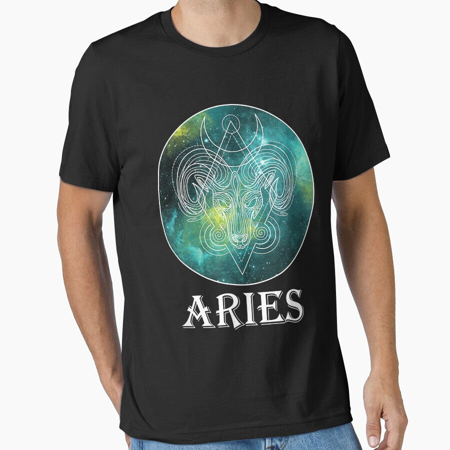 Sacred Geometry  Aries On Celestial Universe T25 by whirrywacristeu T-Shirts, Hoodie, Sweatshirt | BlankRebels.com (Image 1)