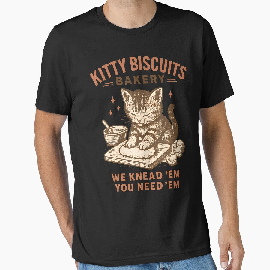Kitty Biscuits Bakery We Knead Em You Need Em by TyrelKoch T-Shirts, Hoodie, Sweatshirt | BlankRebels.com (Image 1)