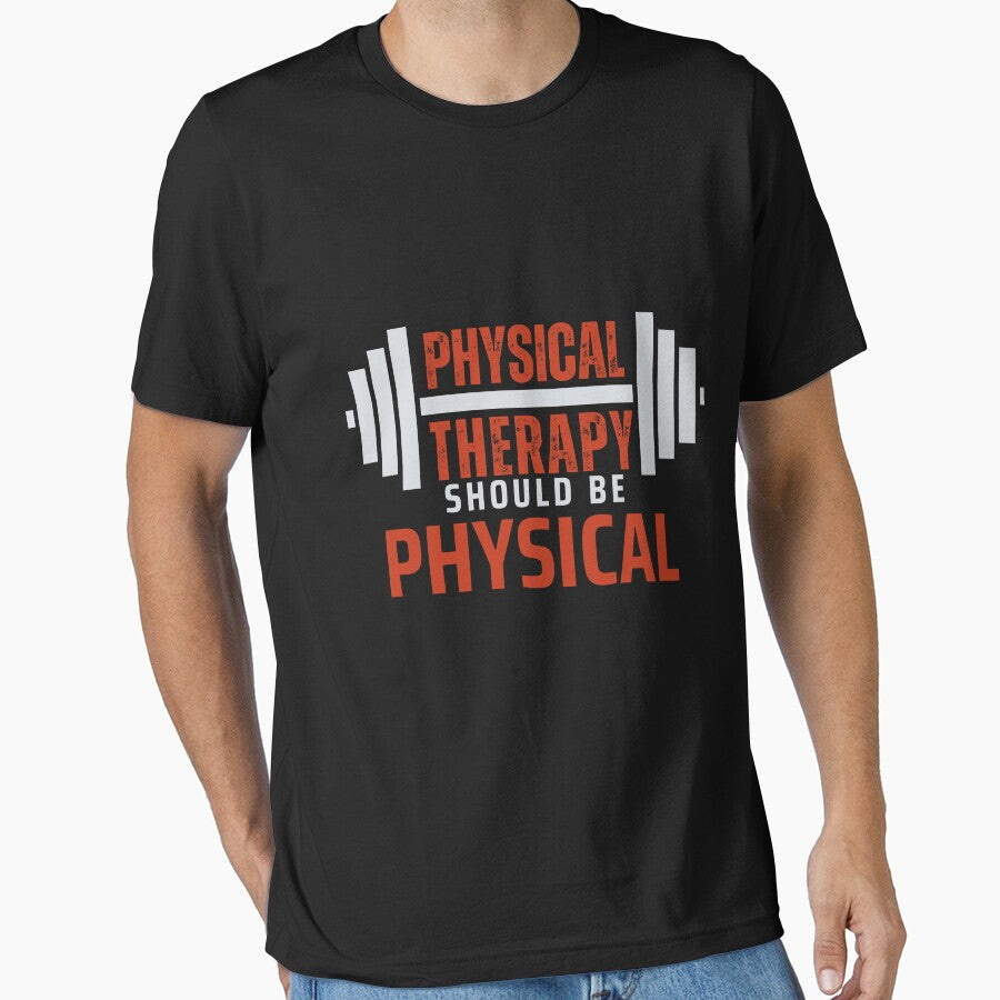 Physical Therapy Should Be Physical – Barbell Strength Sticker by TenkaTees T-Shirts, Hoodie, Sweatshirt (Image 1)