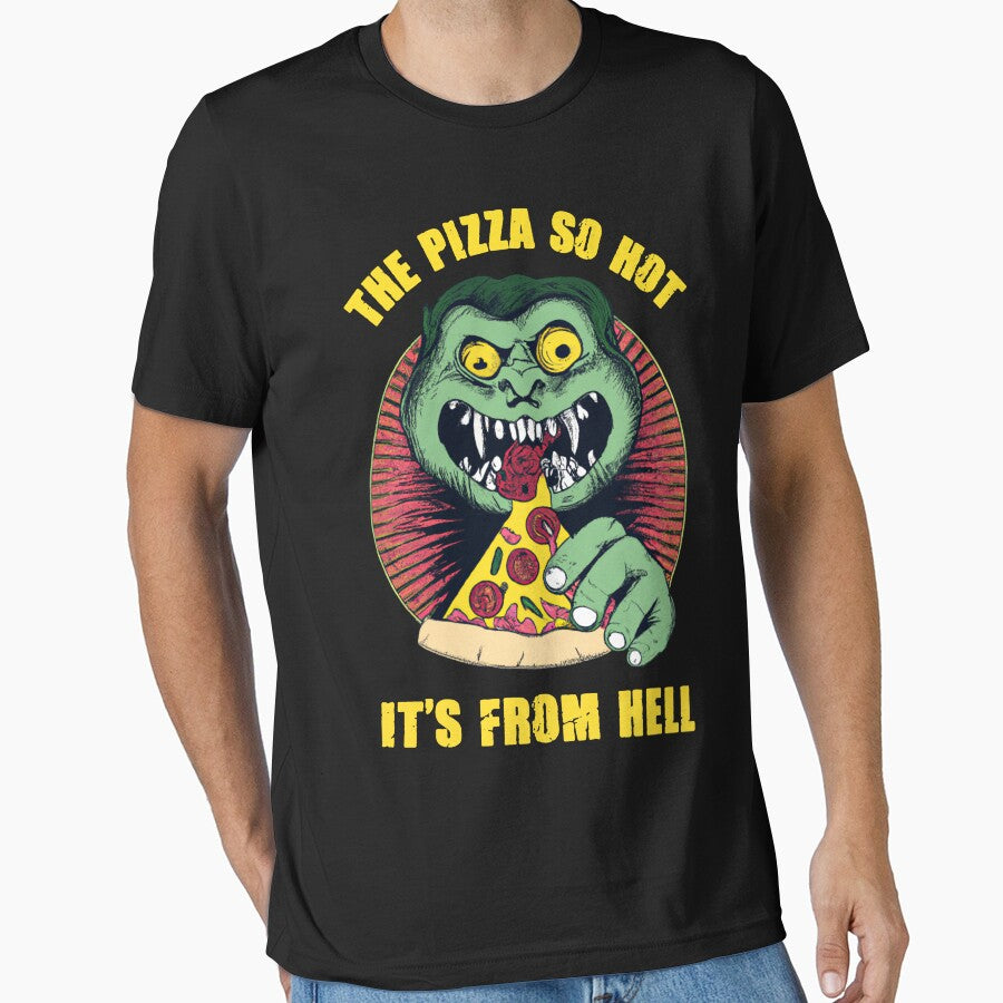 The pizza so hot it's from hell by SidTastic T-Shirts, Hoodie, Sweatshirt | BlankRebels.com (Image 1)