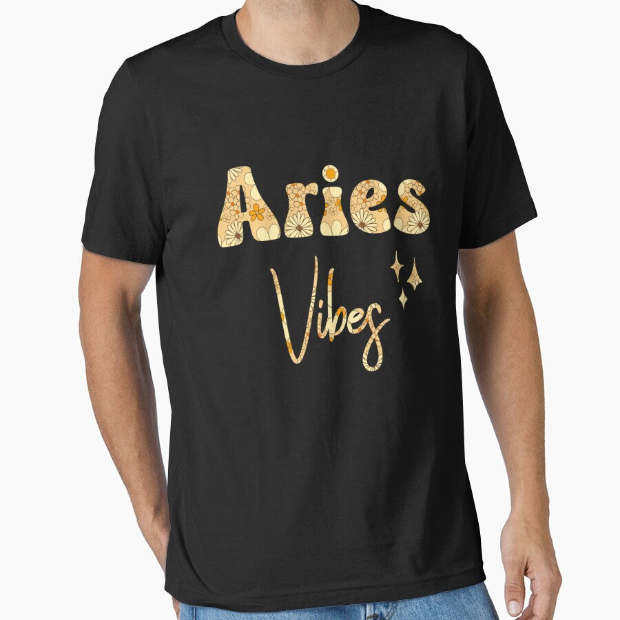 Retro Flower Aries Vibes by MyStarSign T-Shirts, Hoodie, Sweatshirt | BlankRebels.com (Image 1)