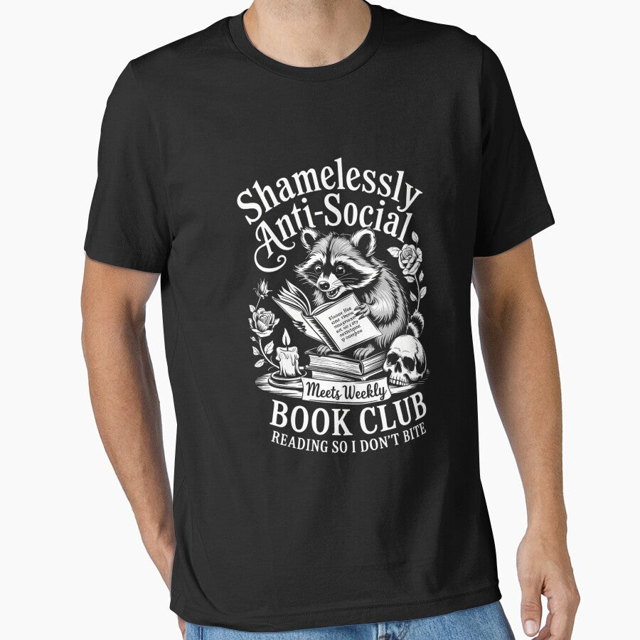 Book Lover Reading Bookish Anti-Social by DoorwayThreads T-Shirts, Hoodie, Sweatshirt | BlankRebels.com (Image 1)