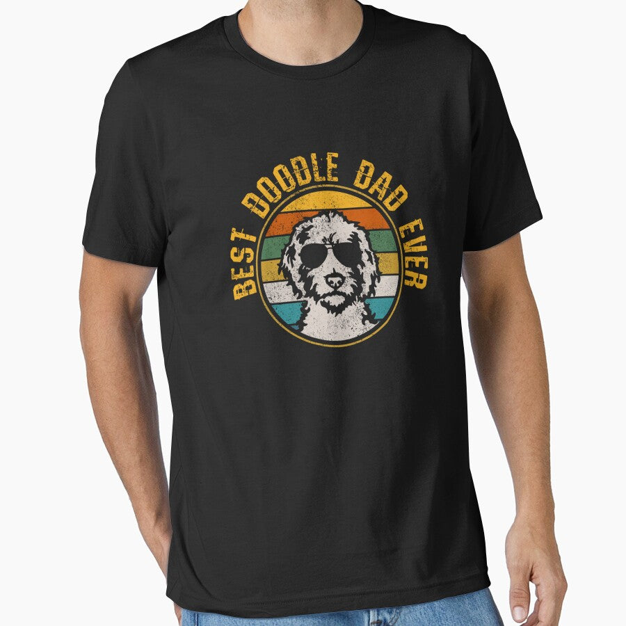Best Doodle Dad Ever - Vintage Dog Golden Doodle by CleoJames T-Shirts, Hoodie, Sweatshirt | BlankRebels.com (Image 1)