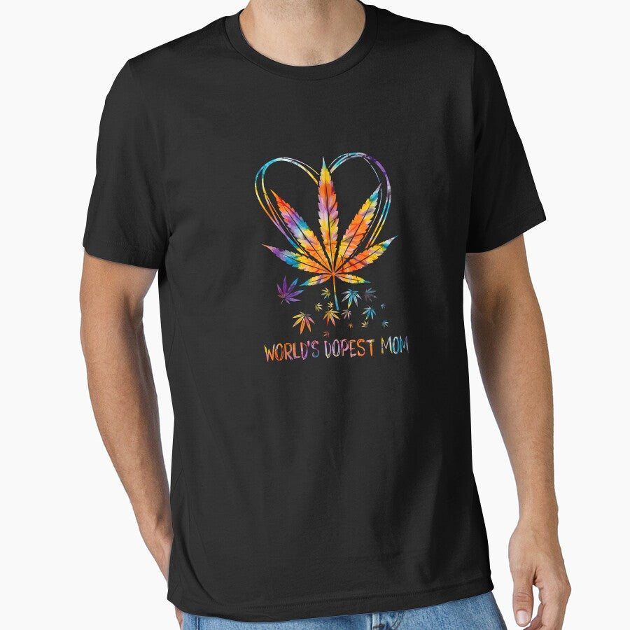 World's Dopest Mom Weed Leaf, Funny Mother's  Day by magicos1 T-Shirts, Hoodie, Sweatshirt | BlankRebels.com (Image 1)