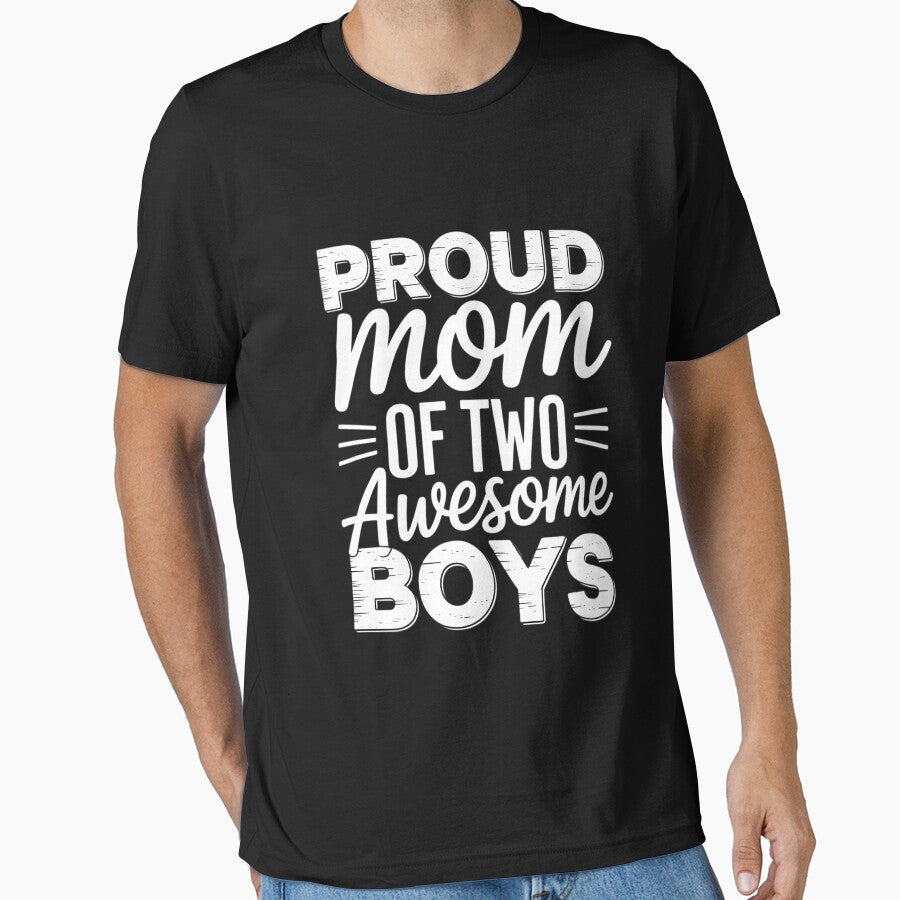 Women Mother of Two 2 Boys Mother of 2 Boys Mother's Day by JonathalIngham T-Shirts, Hoodie, Sweatshirt (Image 1)