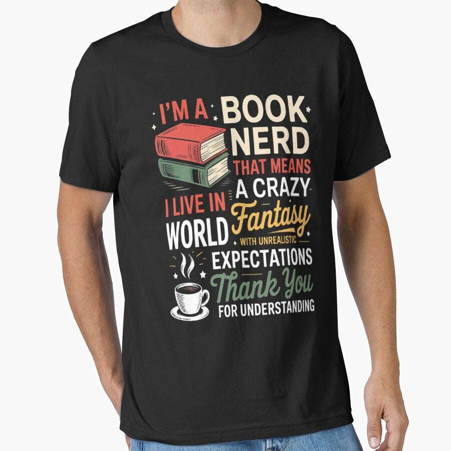 Book Lovers I'm A Book Nerd by gandebro T-Shirts, Hoodie, Sweatshirt | BlankRebels.com (Image 1)