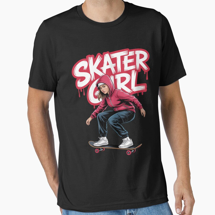 Skateboarding For Girls Women Skateboard Skateboarder by Silicula T-Shirts, Hoodie, Sweatshirt | BlankRebels.com (Image 1)