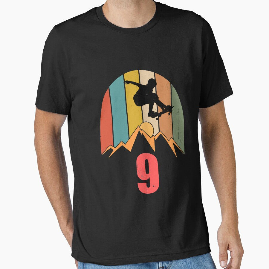 9th Birthday Skateboard Boy Longboarder by Ibu83 T-Shirts, Hoodie, Sweatshirt | BlankRebels.com (Image 1)