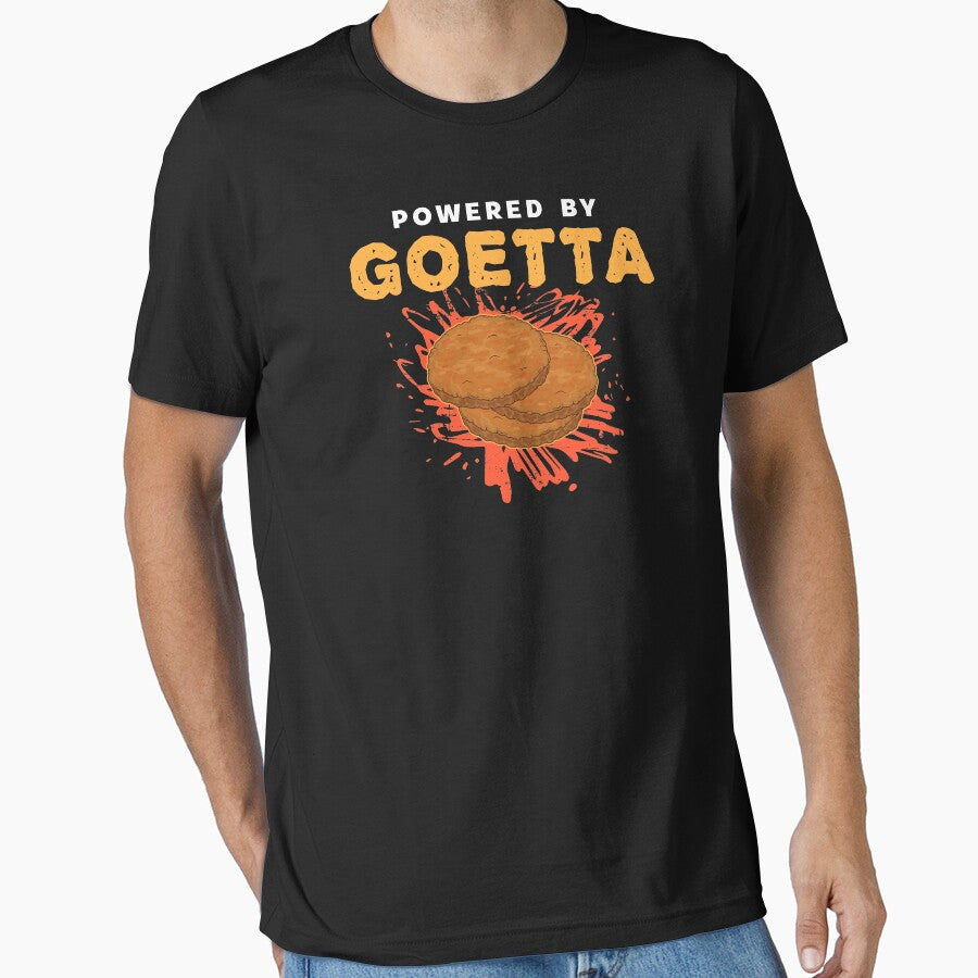 Powered By Goetta German American Breakfast Sausage design by jakehughes2015 T-Shirts, Hoodie, Sweatshirt (Image 1)