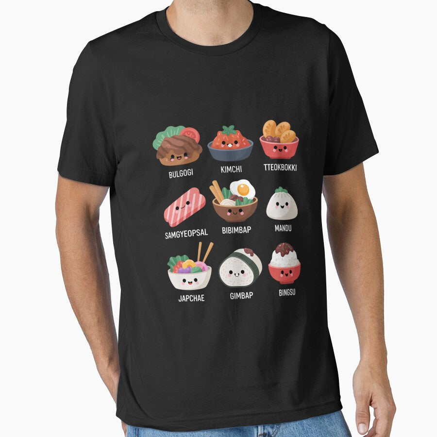 Cute Korean Food Bulgogi Bibimbap Korea Lover Kawaii by EntroRhim