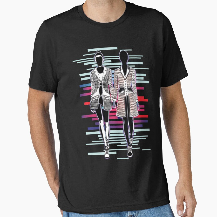 Glitch Glam by HOMEDESIGNPRINT T-Shirts, Hoodie, Sweatshirt | BlankRebels.com (Image 1)