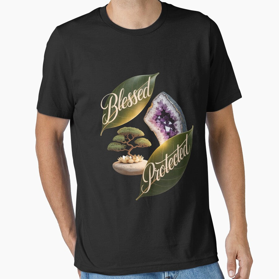 Blessed and Protected Bay Leaf and Crystals by Slwankol T-Shirts, Hoodie, Sweatshirt | BlankRebels.com (Image 1)