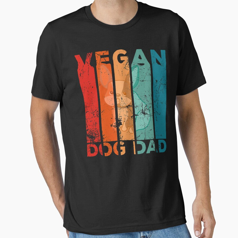 VINTAGE VEGAN DOG DAD by noahs-shop T-Shirts, Hoodie, Sweatshirt | BlankRebels.com (Image 1)