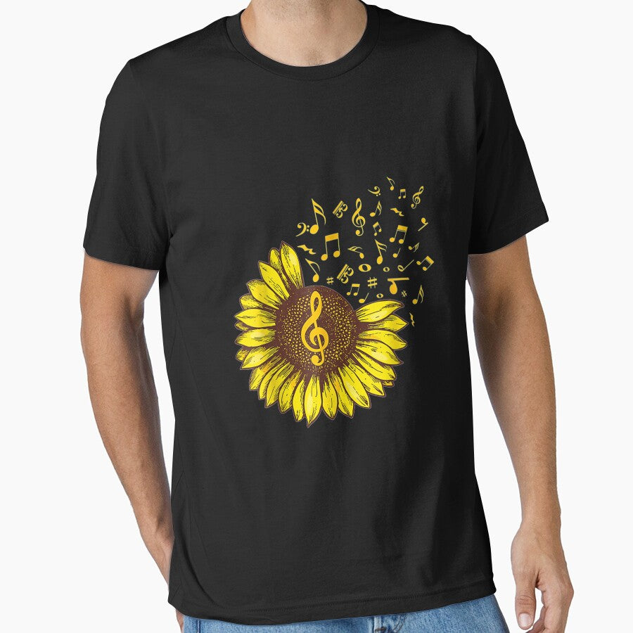 Sunflower Music Note Music Lover by coraclr T-Shirts, Hoodie, Sweatshirt | BlankRebels.com (Image 1)