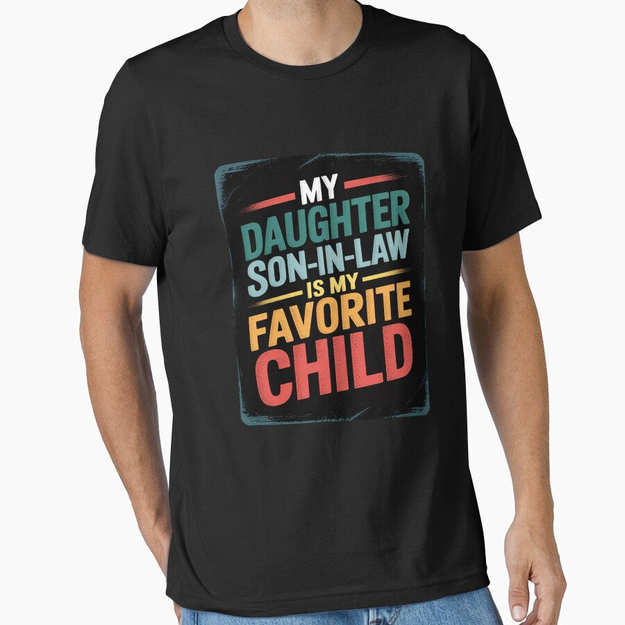 My Son In Law Is My Favorite Child Groovy Fathers Day by MarkLeedsArt T-Shirts, Hoodie, Sweatshirt (Image 1)