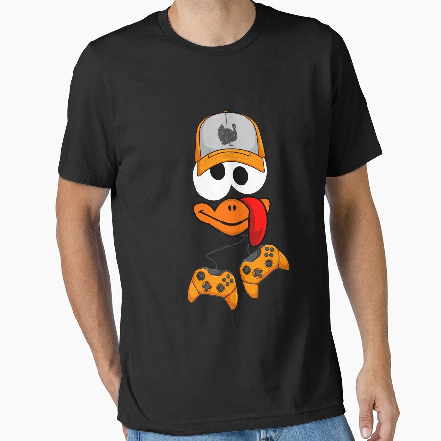 Turkey Face Video Game Player Thanksgiving Turkey Gamer Gear by DynamicDesign