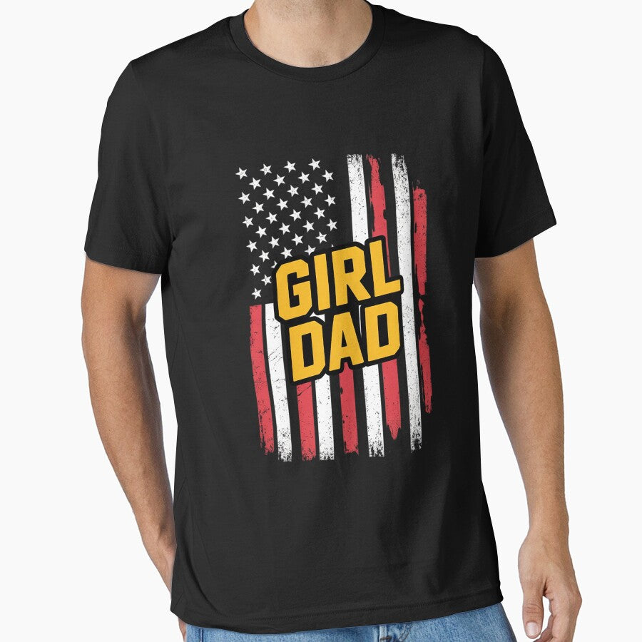 Girl Dad Father's Day Dad Daughter, Dad of Girls Outnumbered by HudsonErik T-Shirts, Hoodie, Sweatshirt (Image 1)