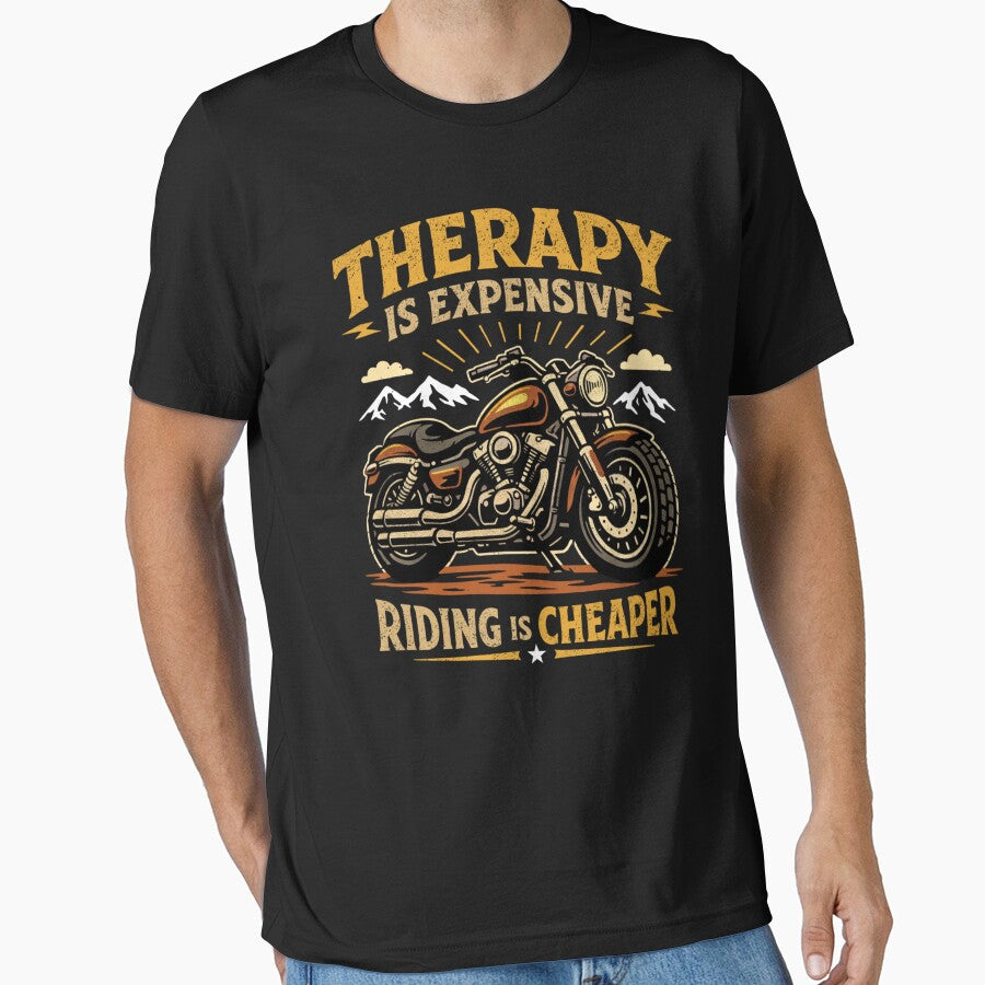 Riding Is Cheaper Than Therapy by EnergyMArt T-Shirts, Hoodie, Sweatshirt | BlankRebels.com (Image 1)