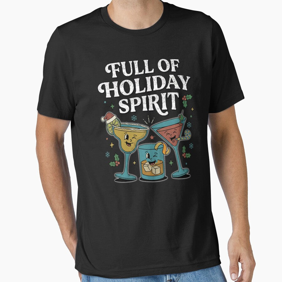 Full Of Holiday Spirit Retro Christmas Cocktail Club by EnergyMArt T-Shirts, Hoodie, Sweatshirt | BlankRebels.com (Image 1)