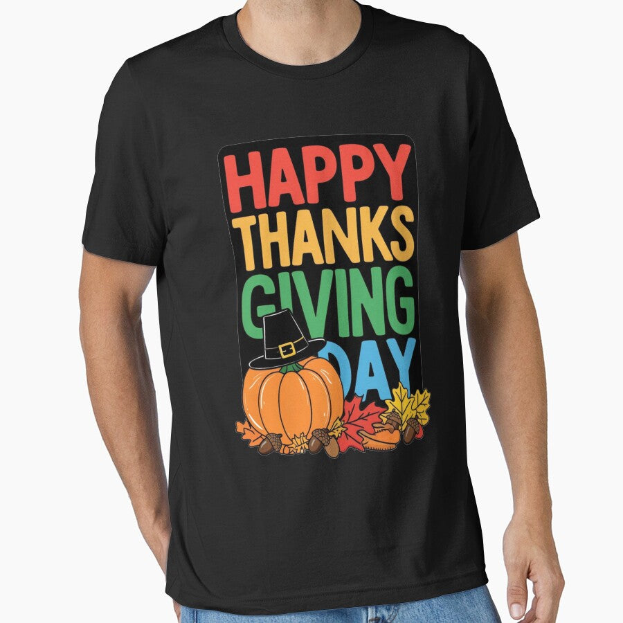 Happy Thanks Giving Day by Tushar90 T-Shirts, Hoodie, Sweatshirt | BlankRebels.com (Image 1)