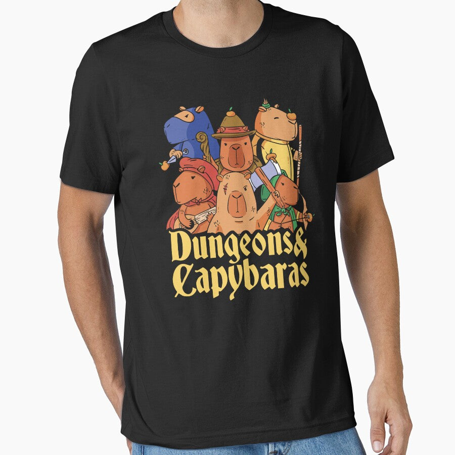dungeons and capybaras by ricksupplies T-Shirts, Hoodie, Sweatshirt | BlankRebels.com (Image 1)
