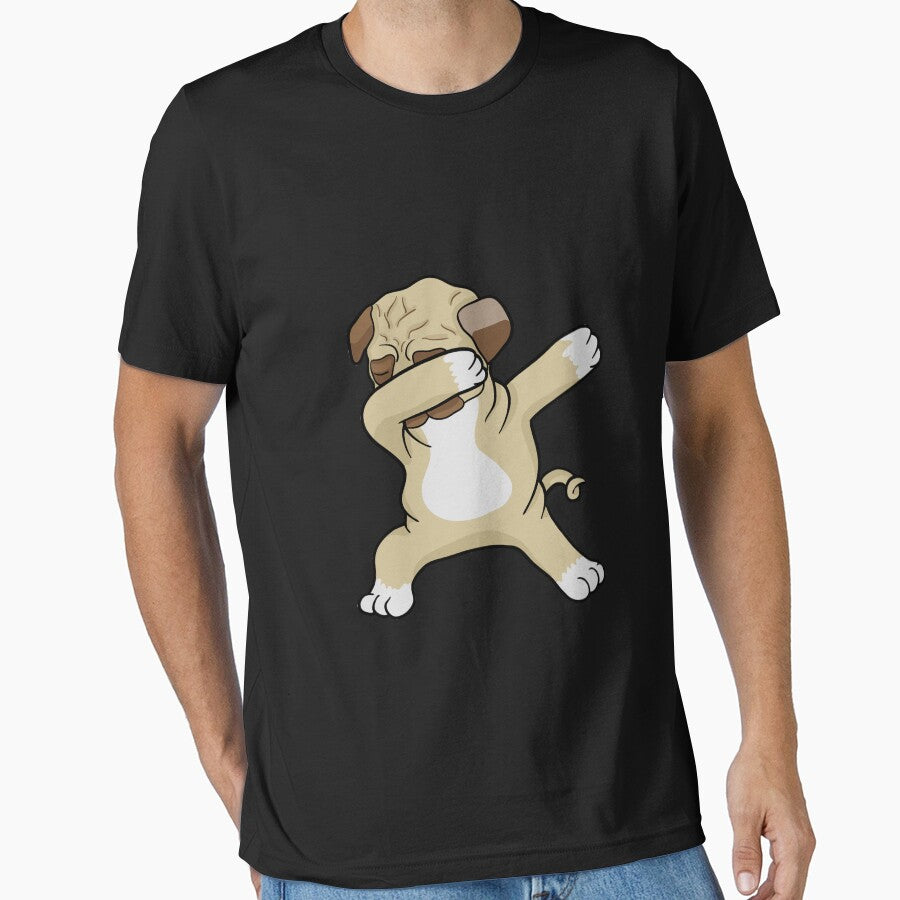 Cute Dabbing Pug Dog Owner Furbaby Pet Canine Animal Lover Breeder Dab by VollLaser T-Shirts, Hoodie, Sweatshirt (Image 1)