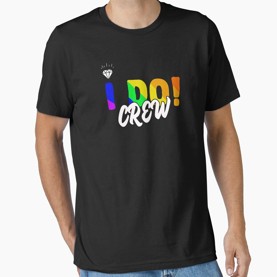 lgbtq wedding rainbow i do crew by Tropoid T-Shirts, Hoodie, Sweatshirt | BlankRebels.com (Image 1)