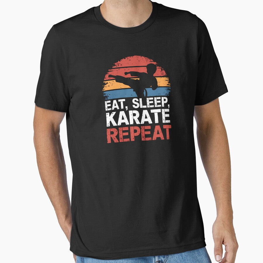 Karate Boy Eat, Sleep, Karate, Repeat by Eternal-Works T-Shirts, Hoodie, Sweatshirt | BlankRebels.com (Image 1)