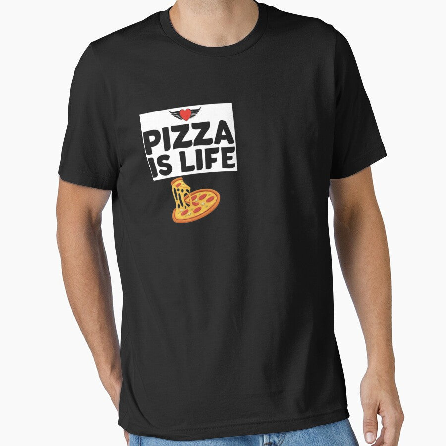 Pizza Is Life Funny|Foodie|Italian| by BiagioDeFranco T-Shirts, Hoodie, Sweatshirt | BlankRebels.com (Image 1)