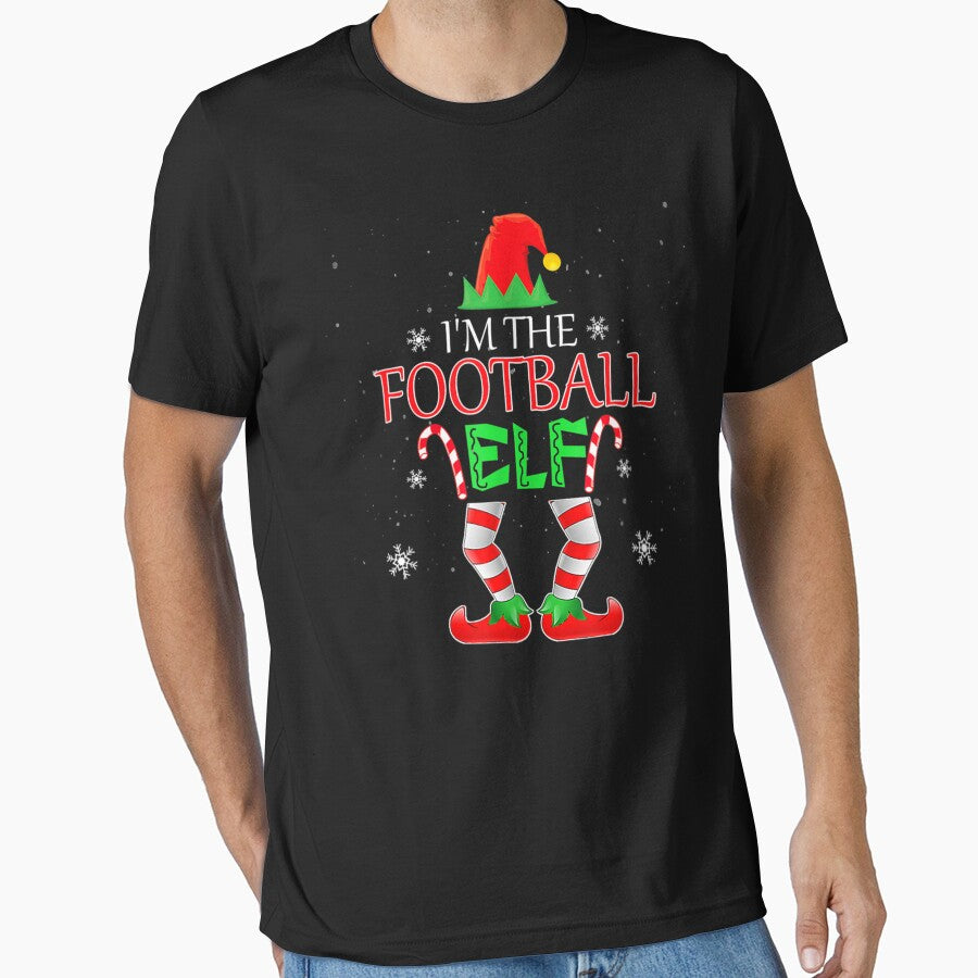 Football Elf Matching Family Group Christmas by dokieuphuong T-Shirts, Hoodie, Sweatshirt | BlankRebels.com (Image 1)