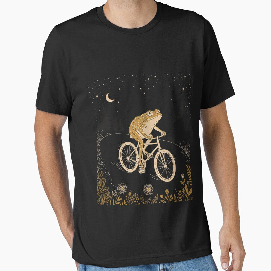 Cottagecore Frog Bicycle Aesthetic by FadeOfThrone T-Shirts, Hoodie, Sweatshirt | BlankRebels.com (Image 1)