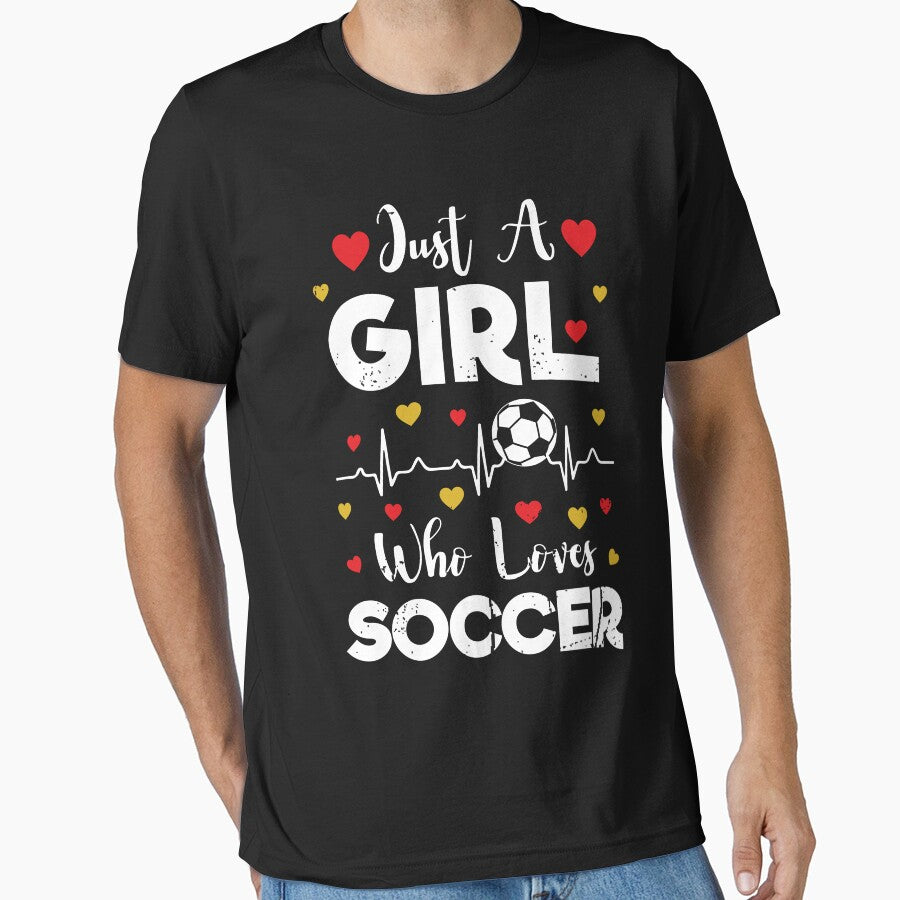 Just a Girl who Loves Soccer - Soccer Lover Soccer Player by Adexyl