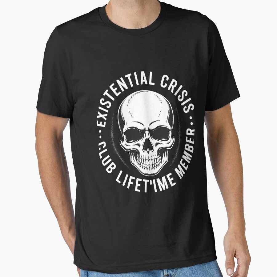 Existential Crisis Club I Depression Social Anxiety by CookWorldLaughs T-Shirts, Hoodie, Sweatshirt (Image 1)